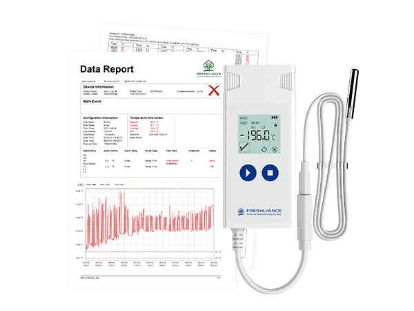 Atlas Log-200 wiederverwendbarer Temperatur-Datenlogger für Flüssigstickstoff