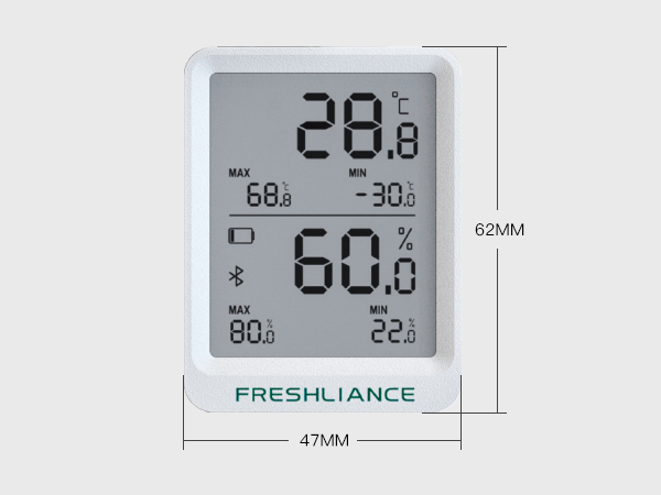 BlueTag TH20 Bluetooth Temperatur- und Feuchtedatenlogger mit hoher Genauigkeit