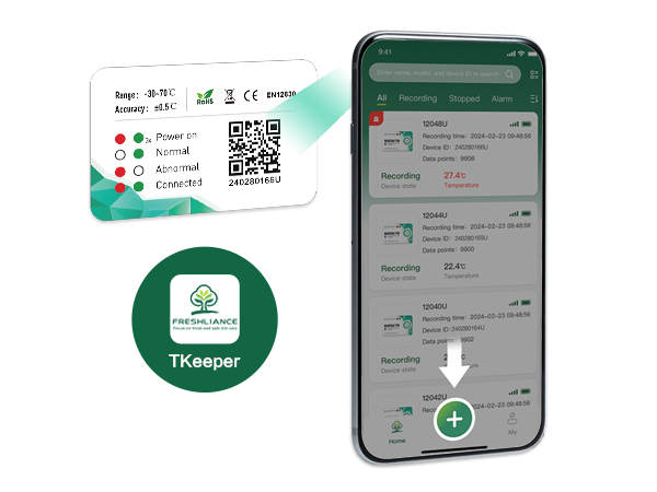 BlueTag T10 Bluetooth Temperatur-Datenlogger für das Insulin