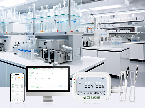 COEUS-WIFI HACCP Funk-Datenlogger für die Temperatur und Feuchte