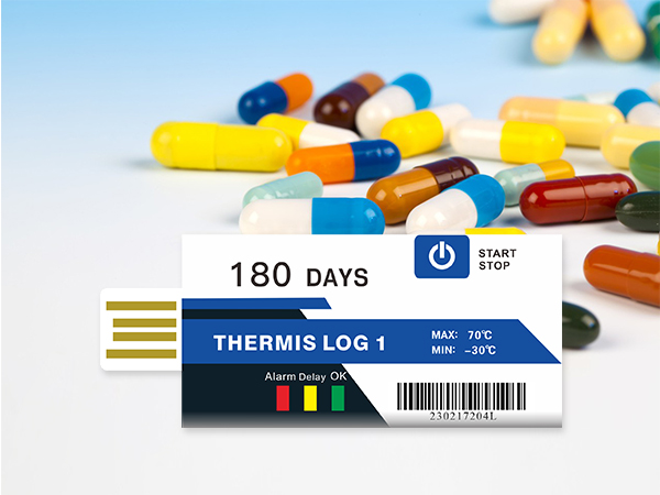 Thermis Log 1 Einweg-Temperaturschreiber für Pharmazie und Biologie Produkt