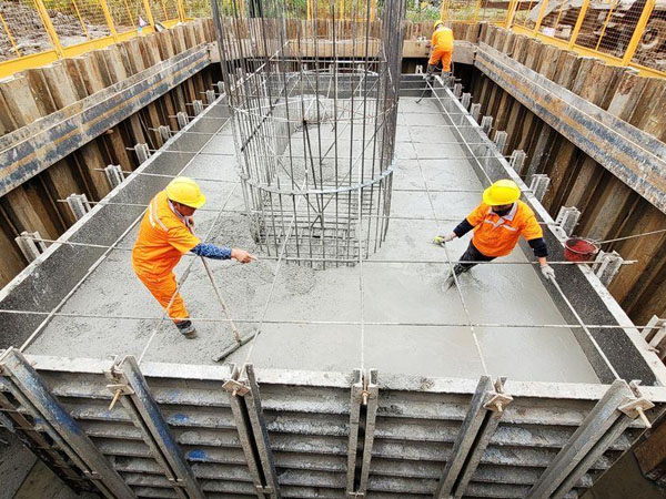 Drahtlose Temperaturüberwachung von Beton